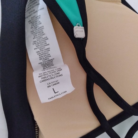 Fabletics Teal Turquoise Swim Bikini - Picture 9 of 9